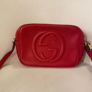 Gucci Soho small leather disco bag (Red)